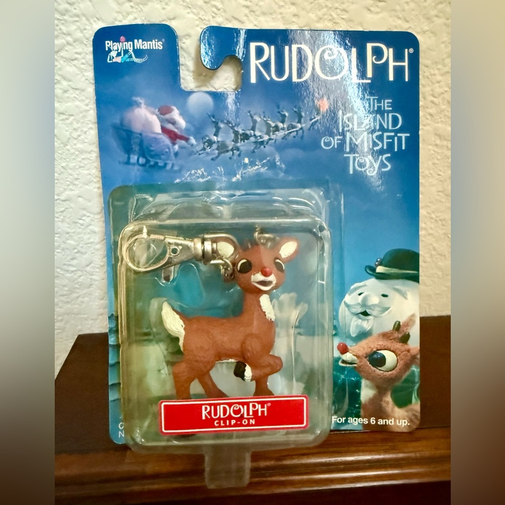 Vintage- 2000 Memory Lane Rudolph Keychain